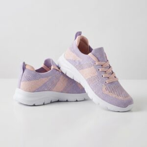 girls breathable sparkle lightweight casual sneakers