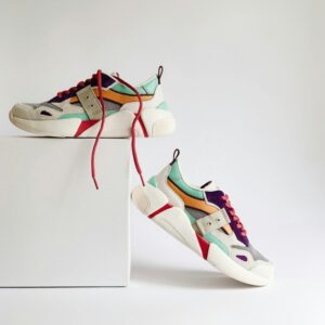Kids Colorblock Cushioned Chunky Fashion Sneakers